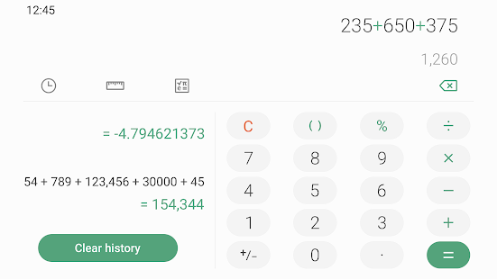 Samsung Calculator скриншот 3