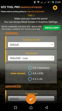 GFX Tool Pro for PU Battlegounds - 60FPS скриншот 1