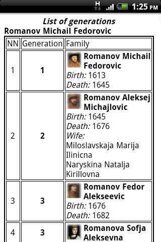 Генеалогическое древо семьи скриншот 4