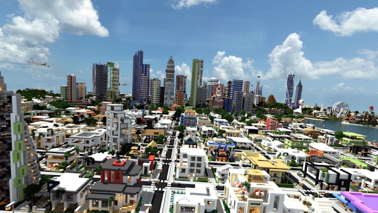 Карта города в майнкрафт скриншот 4