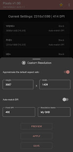 Pixels: Resolution+DPI Changer скриншот 5