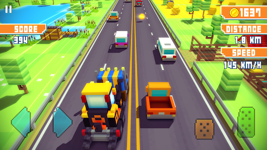 Blocky Highway: Traffic Racing скриншот 5