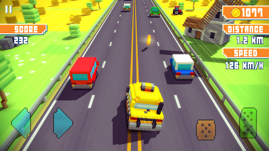 Blocky Highway: Traffic Racing скриншот 6