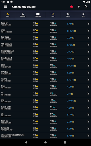 FUTBIN 24 Database & Draft скриншот 4