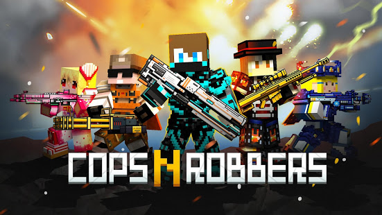 Cops N Robbers:Pixel Craft Gun скриншот 2