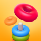 Color Sort 3D — Hoop Stack