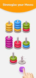 Color Sort 3D — Hoop Stack скриншот 3