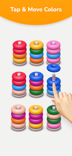 Color Sort 3D — Hoop Stack скриншот 4
