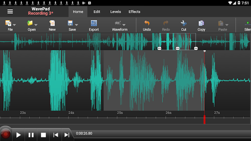 WavePad Audio Editor скриншот 1