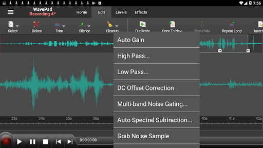 WavePad Audio Editor скриншот 4