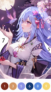 Аниме раскраски по номерам скриншот 4