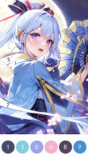 Аниме раскраски по номерам скриншот 5