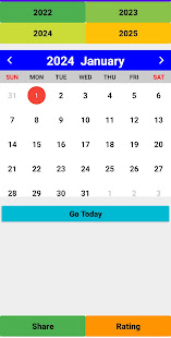 2024 Calendar скриншот 5