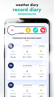 Термометр: погода, температура тела, сердцебиение скриншот 3