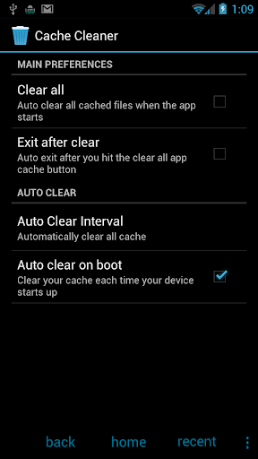 Cache Cleaner скриншот 2
