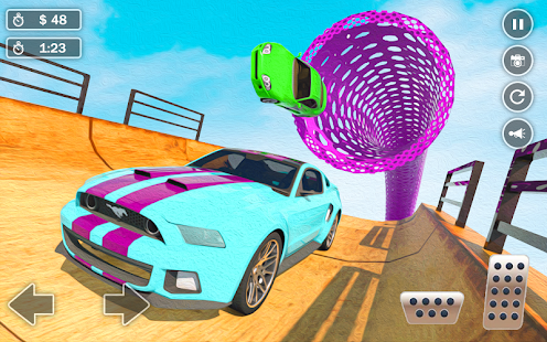 Crazy Car Stunts - Mega Ramp скриншот 5