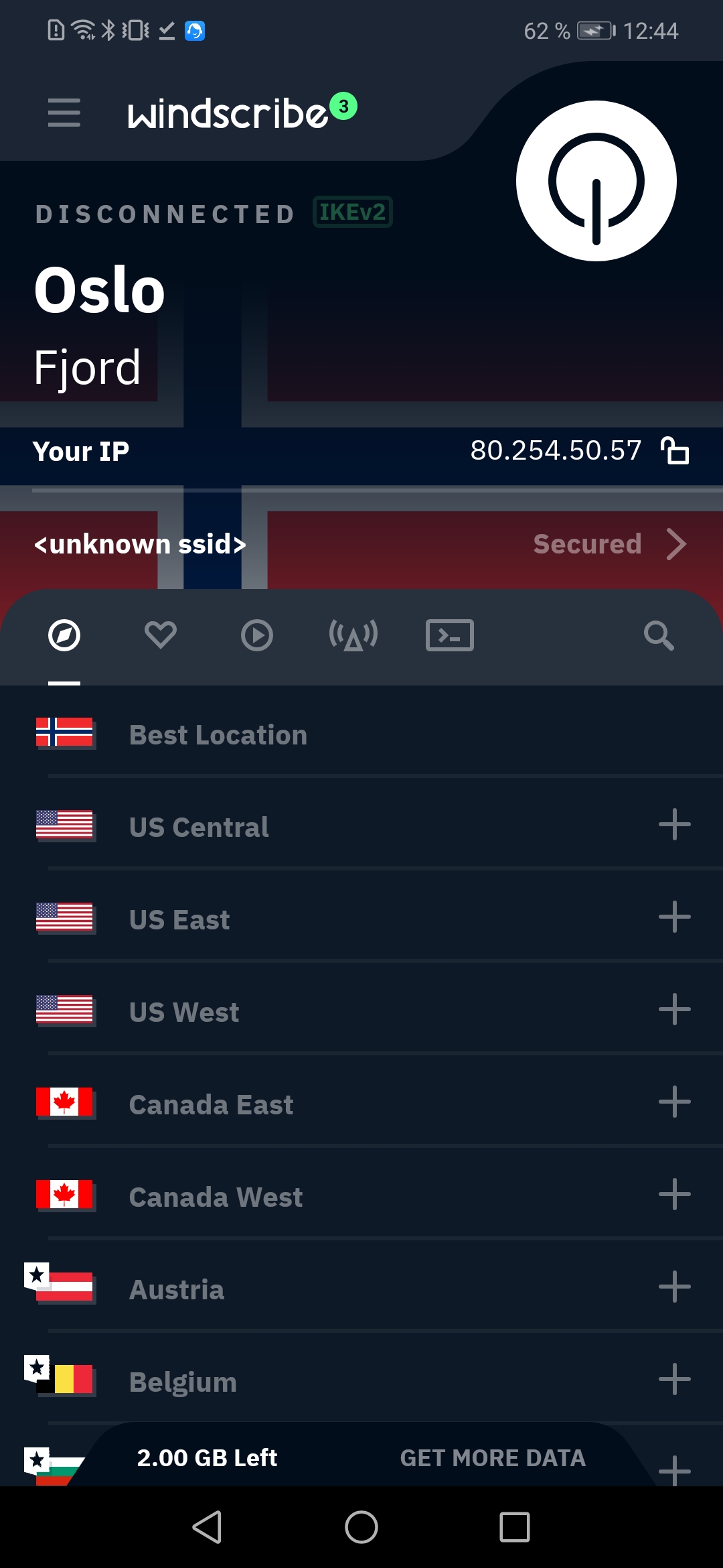Windscribe VPN скриншот 6