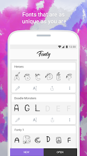 Fonty - Draw and Make Fonts скриншот 2