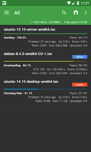 tTorrent Lite скриншот 2