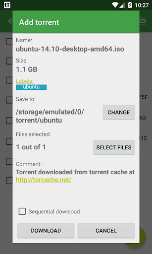 tTorrent Lite скриншот 4