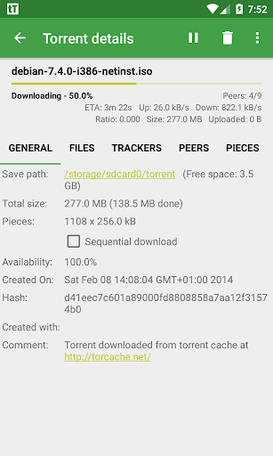 tTorrent Lite скриншот 5
