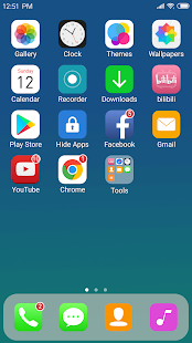 X Launcher: с темой OS13 скриншот 2