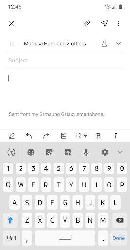 Samsung Email скриншот 4