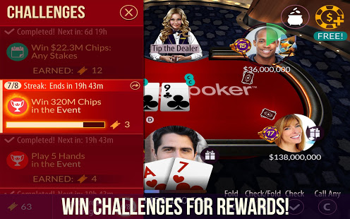 Zynga Poker скриншот 4