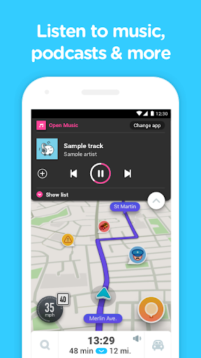 Waze социальный навигатор скриншот 5