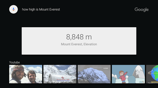Google app for Android TV скриншот 3