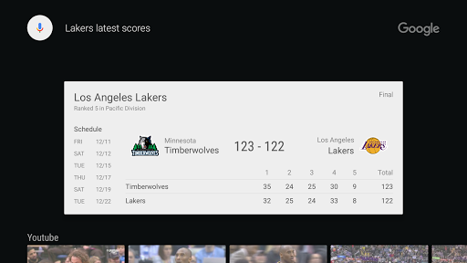 Google app for Android TV скриншот 5