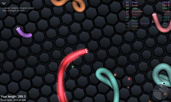 slither.io скриншот 2