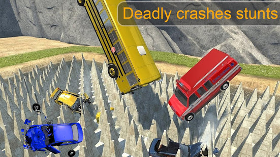 Beam Drive Crash Death Stair Car Crash Simulator скриншот 3