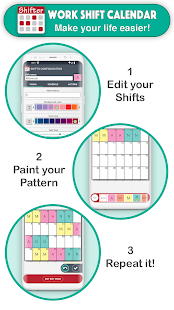 Календарь рабочих смен скриншот 4