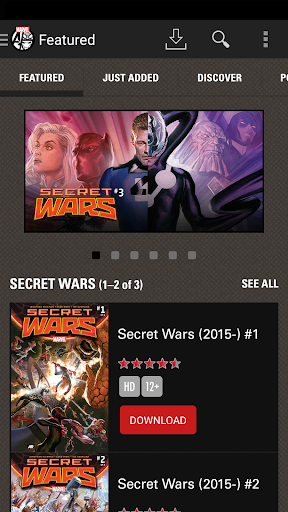 Marvel Comics скриншот 1