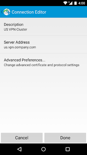 AnyConnect скриншот 2