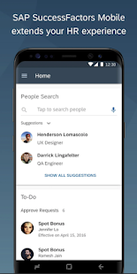 SAP SuccessFactors Mobile скриншот 3