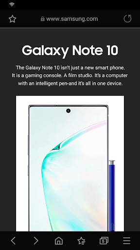 Samsung Internet Browser скриншот 2