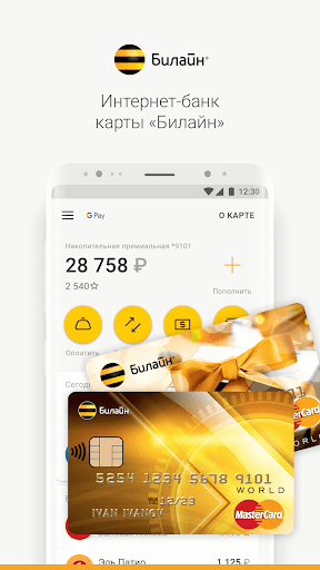 Карта Билайн скриншот 1