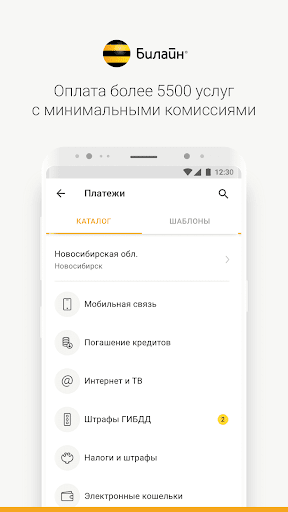 Карта Билайн скриншот 5