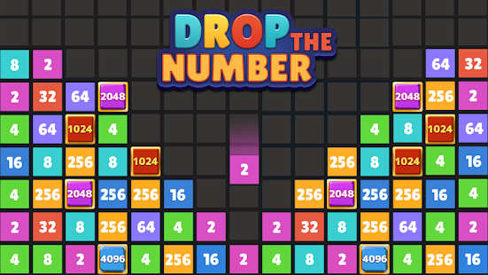 Drop The Number : Merge Game скриншот 4