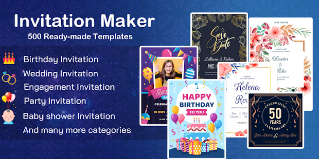 Invitation card Maker, Design скриншот 2