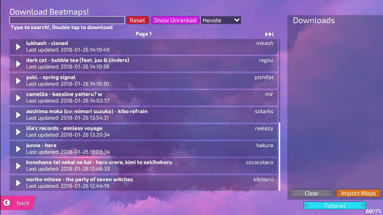 Opsu!(Beatmap player for Android) скриншот 5