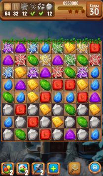 Самоцветы кристаллы Три в ряд скриншот 4
