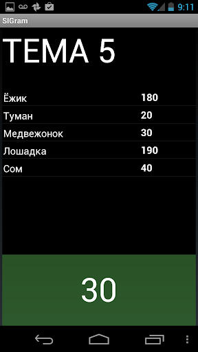 SIGram-Своя Игра скриншот 1