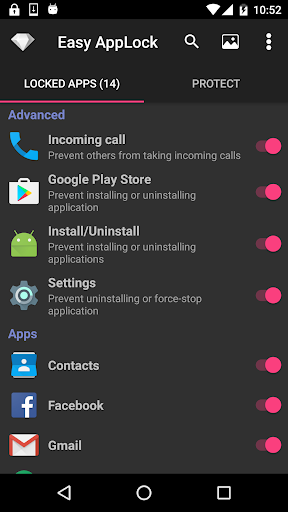 Блокировка приложений скриншот 1