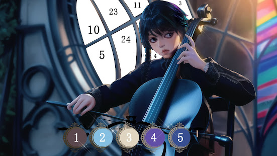 Аниме раскраски по номерам скриншот 2