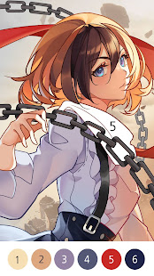 Аниме раскраски по номерам скриншот 6