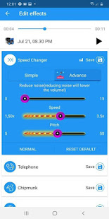 Обработка Голоса и Редактор Голоса скриншот 3
