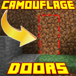 Camouflage Doors Mod for MCPE-Secret Room MCPE Mod